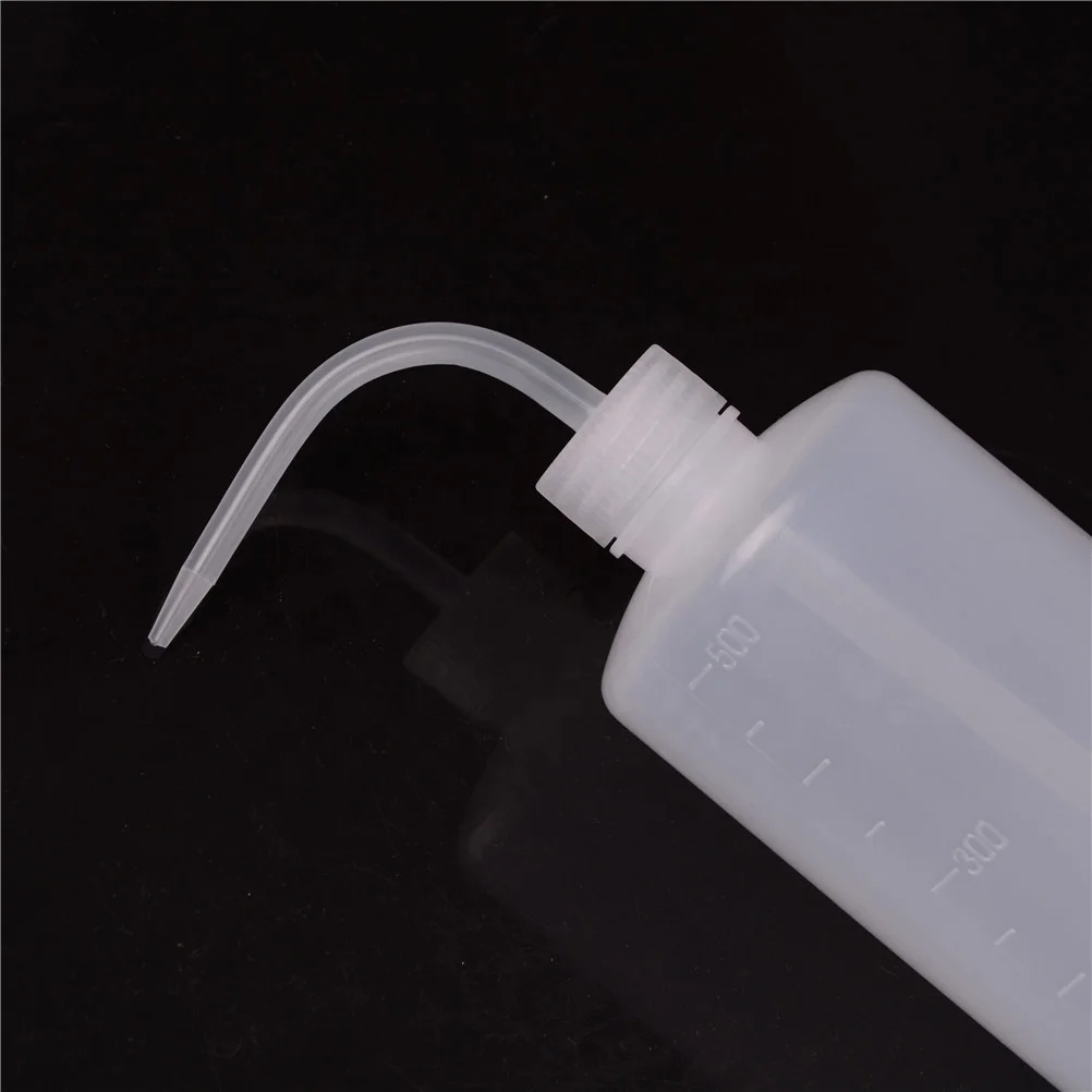 High Quality 250ml 500ml Professional Transparent Plastic Tattoo Squeeze Non-Spray Wash Bottle for tattoo clean