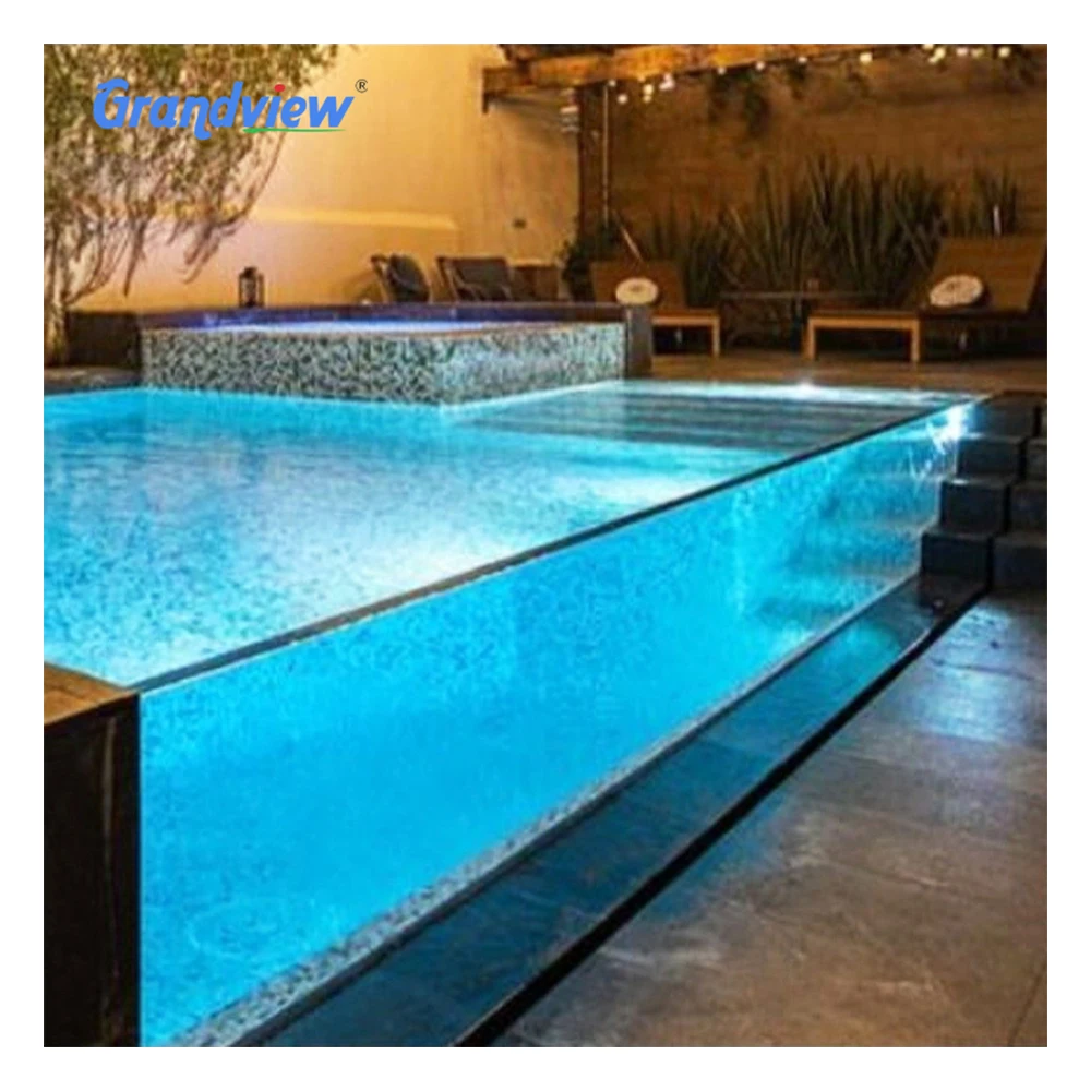 40mm 50mm 80mm acrylic pool plexiglass indoor and outdoor pools swimming glass