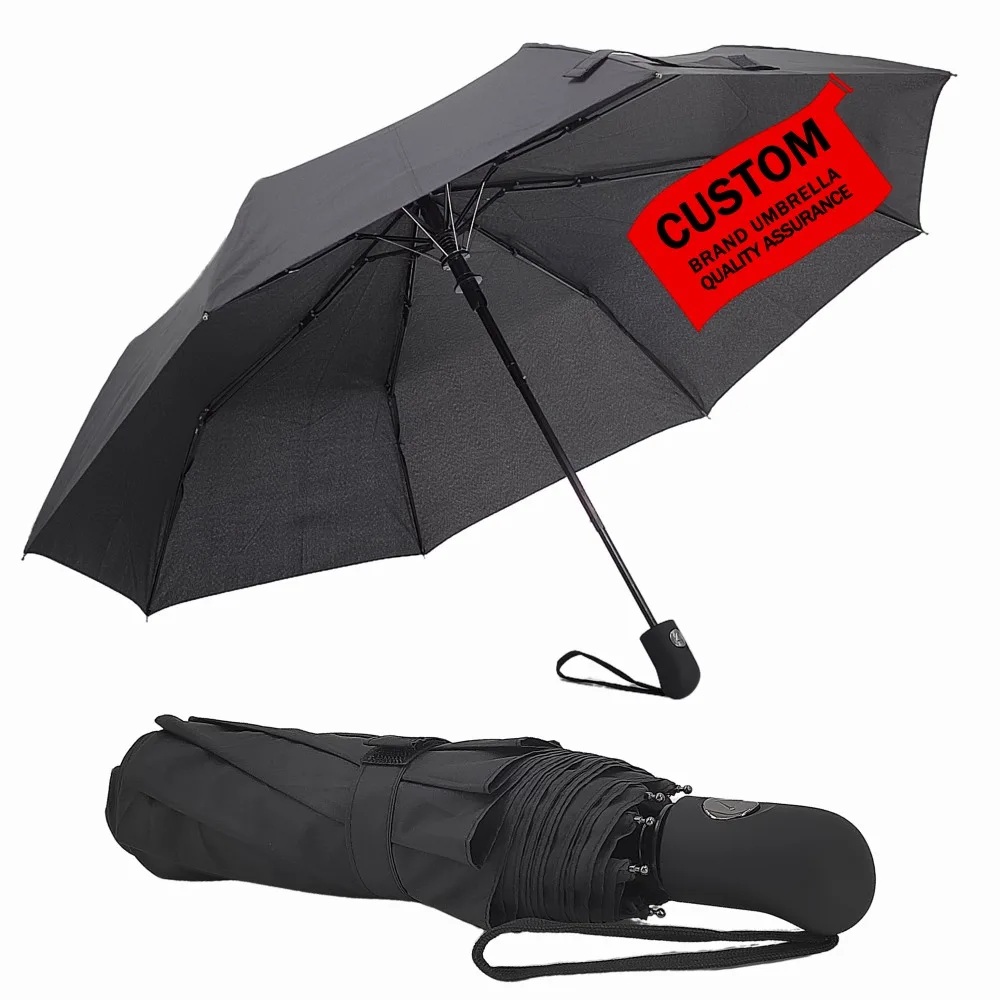 Customized Quality Umbrella Automatic Custom with Logo Print for Golf Wedding Business Folding Umbrellas Windproof Paraguas