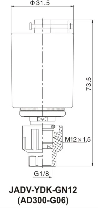 Plastic OEM High Quality Drain Valve  pneumatic internal  NBJW JADV-YDK-GN12