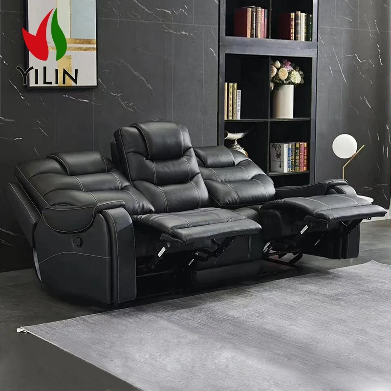 R646-1Wholesale genuine synthetic leather cheap 1s+2s+3s sectional sofa
