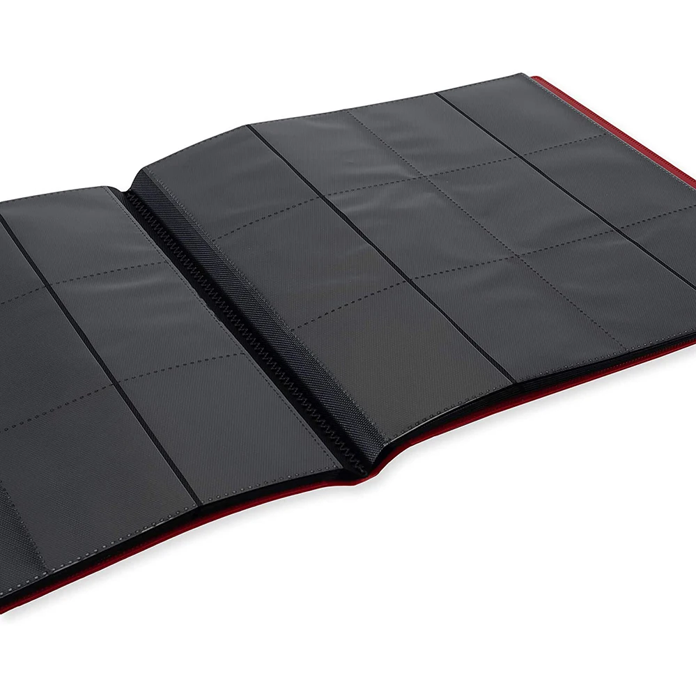 Factory Custom 12 Pocket Elastic Strap Trading Card Album Folder - 360 Side Loading Pocket Binder for Game Card & Star Card etc.