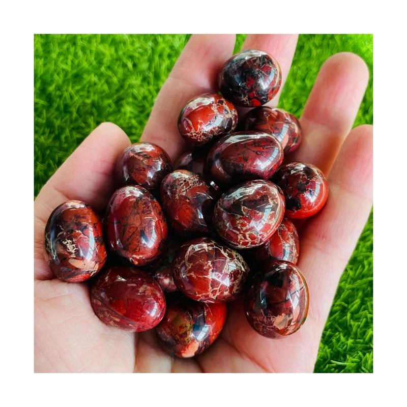 Wholesale Polished Gemstone Gravel Natural picasso jasper Material Mixed Tumble Stone