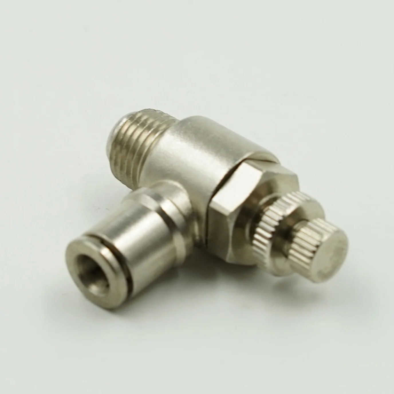 SL one touch speed control and one-way throttle valve Brass Pneumatic Fitting for Pipe Connection