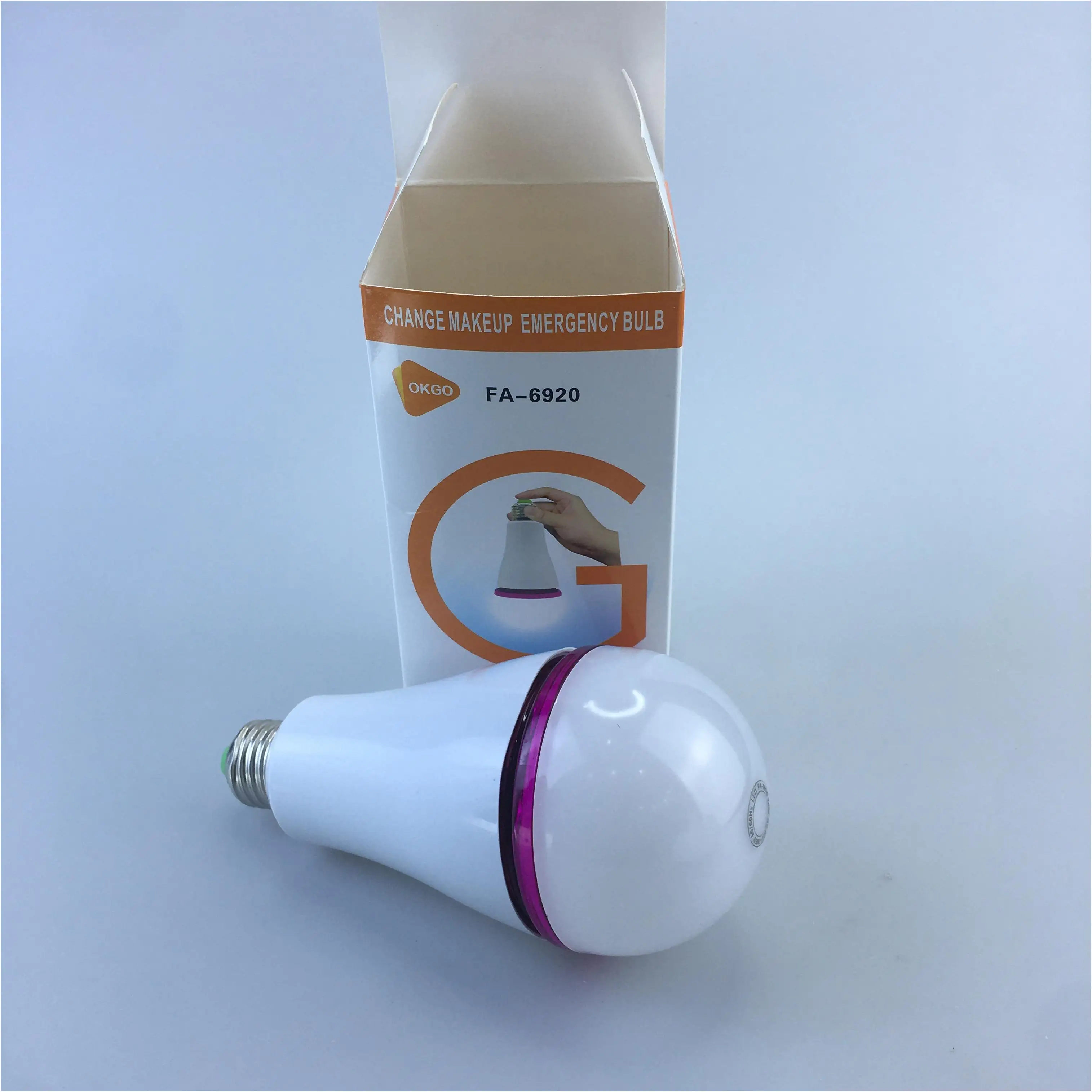 Led Light High Power Round Replacement Energy Saver With Battery Rechargeable Red With Remote Control Housing Strange Light Bulb