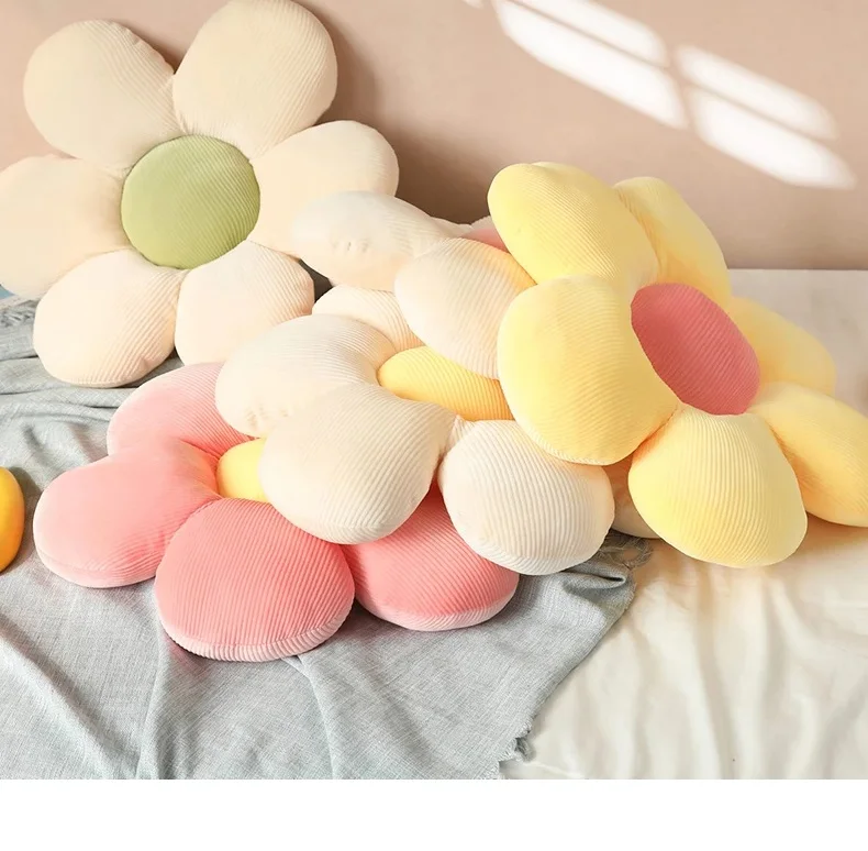 Flower Throw Pillow Soft Stuffed Plush Living Room Cushions Bedroom Home Chair Decorative Pillows Sofa Cushions