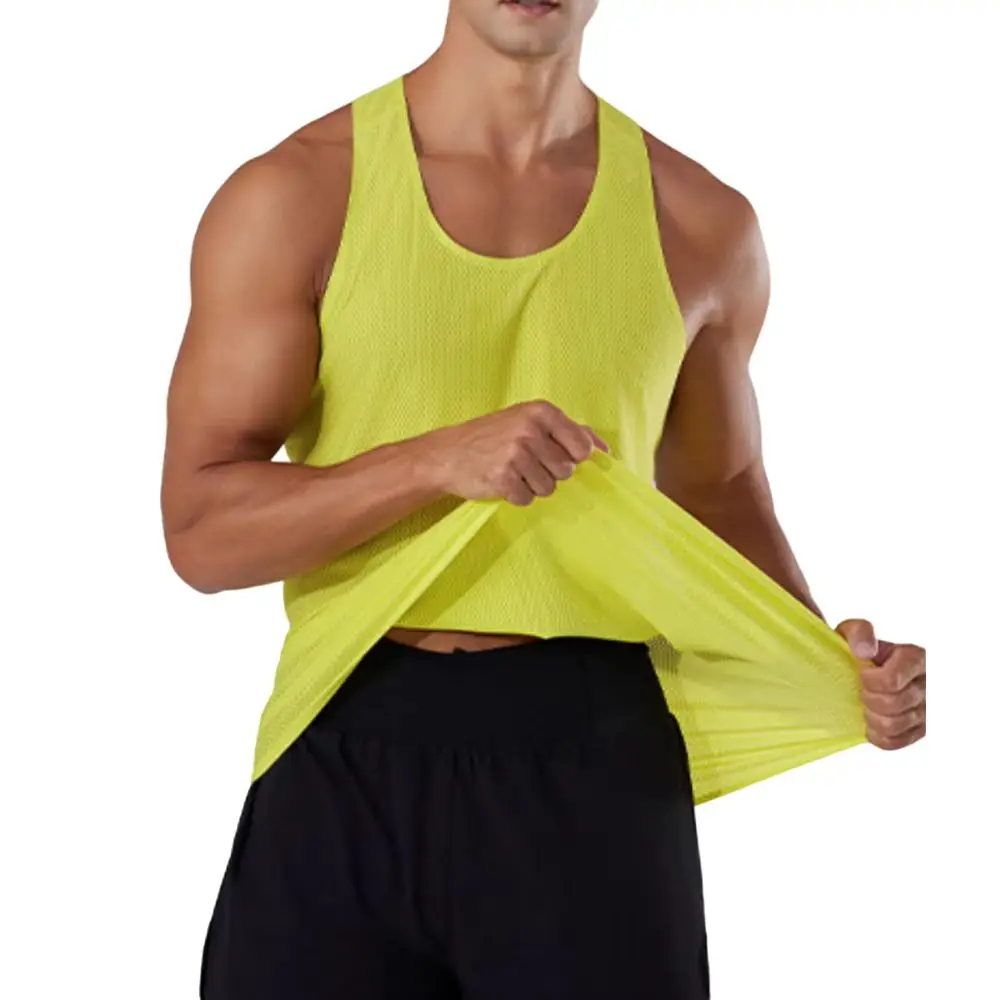 Custom Logo Men Marathon Track and Field Training Quick-Drying Sportswear Outdoor Round Neck Tank Tops