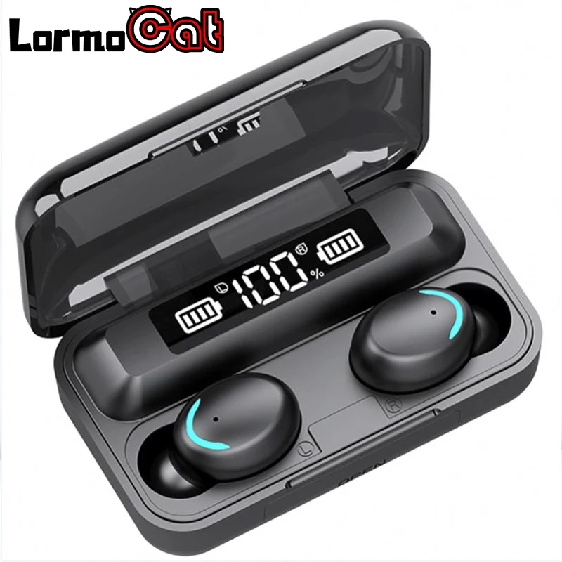 Hot Selling earbubs f9 Noise Cancelling Sport BT 5.0 Wireless f9 earbud With Pow earbuds display TWS f9 wireless earphone