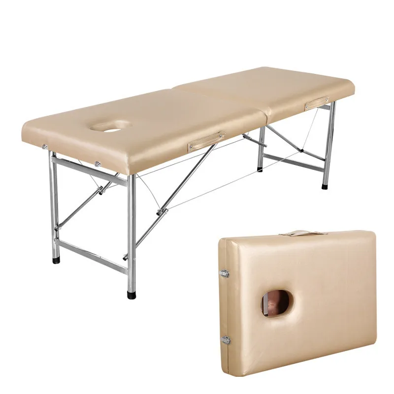 Foldable Full Body Spa Table Facial Spine Parallel Bars Massage Tattoo Moxibustion Nail Portable Bed Beauty Salon Bath 2022