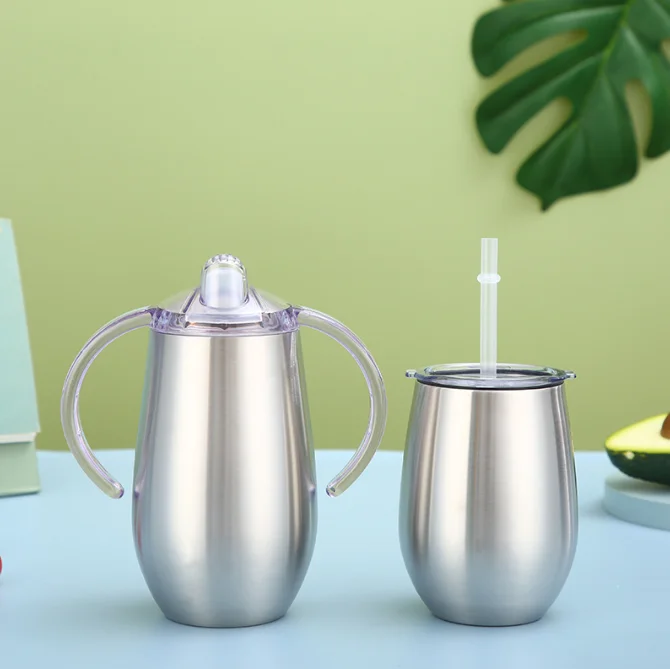 8oz sippy cup tumbler baby training cup 10oz kid tumblers 14oz wine tumbler stainless steel with 2 lids