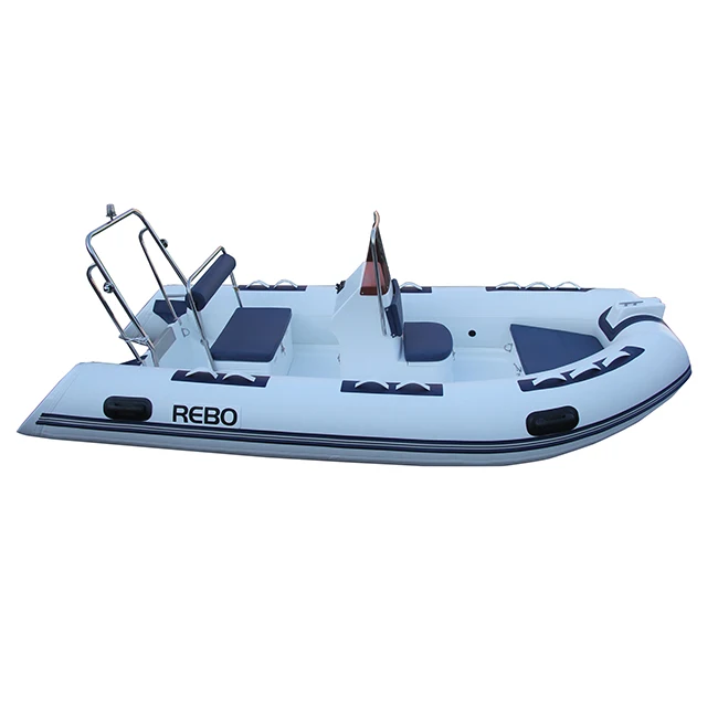 Глубокая V-образная Стекловолоконная надувная лодка RIB390 орка/гипалон/ПВХ жесткая для