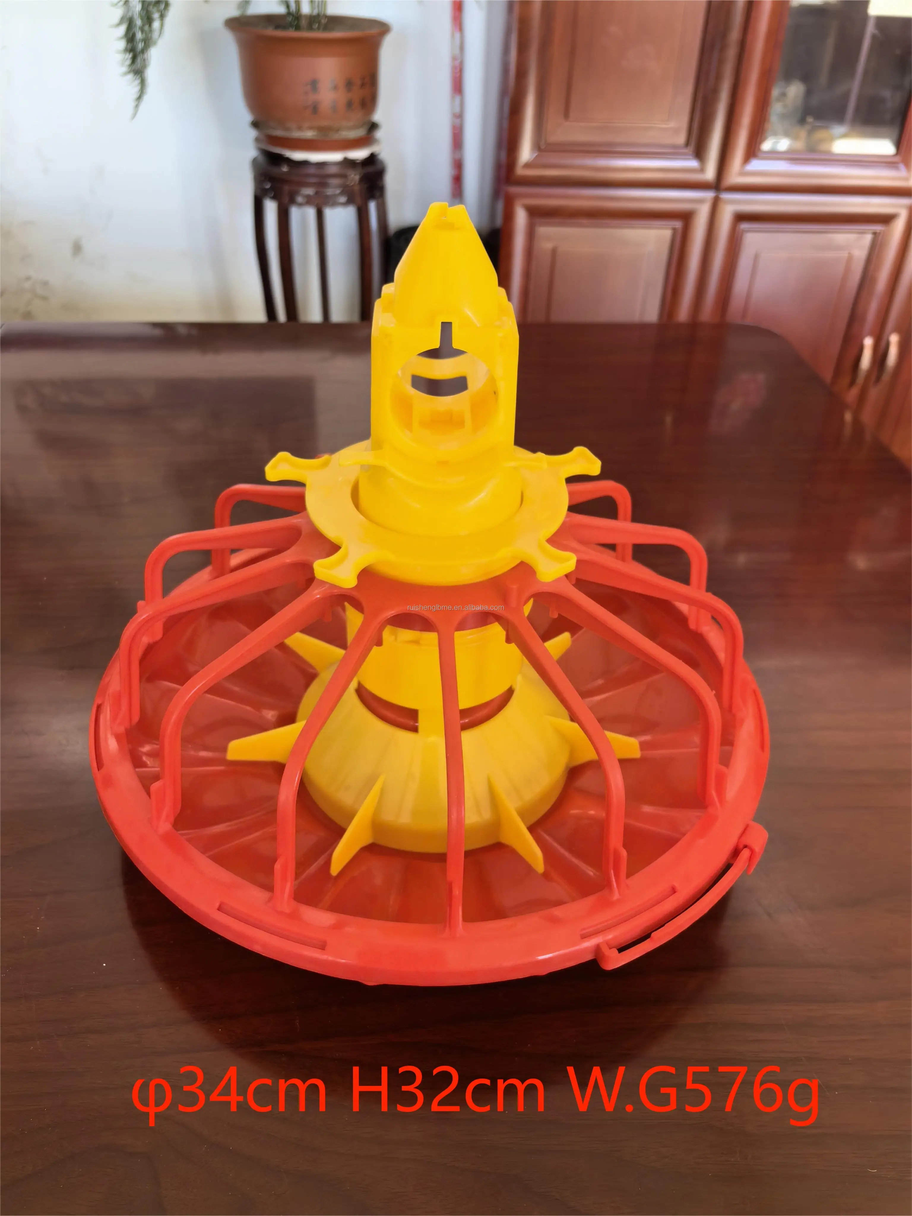 Portable Automatic Pan Feeder for Poultry Chicken House Poultry Feed Equipment with Chicken Feeders RS-08