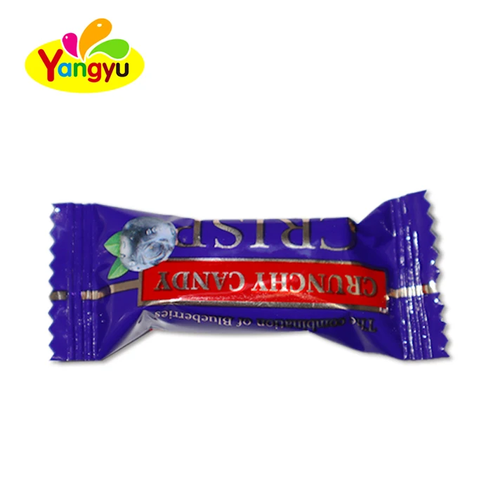 Blueberry flavored peanut Nut crispy candy