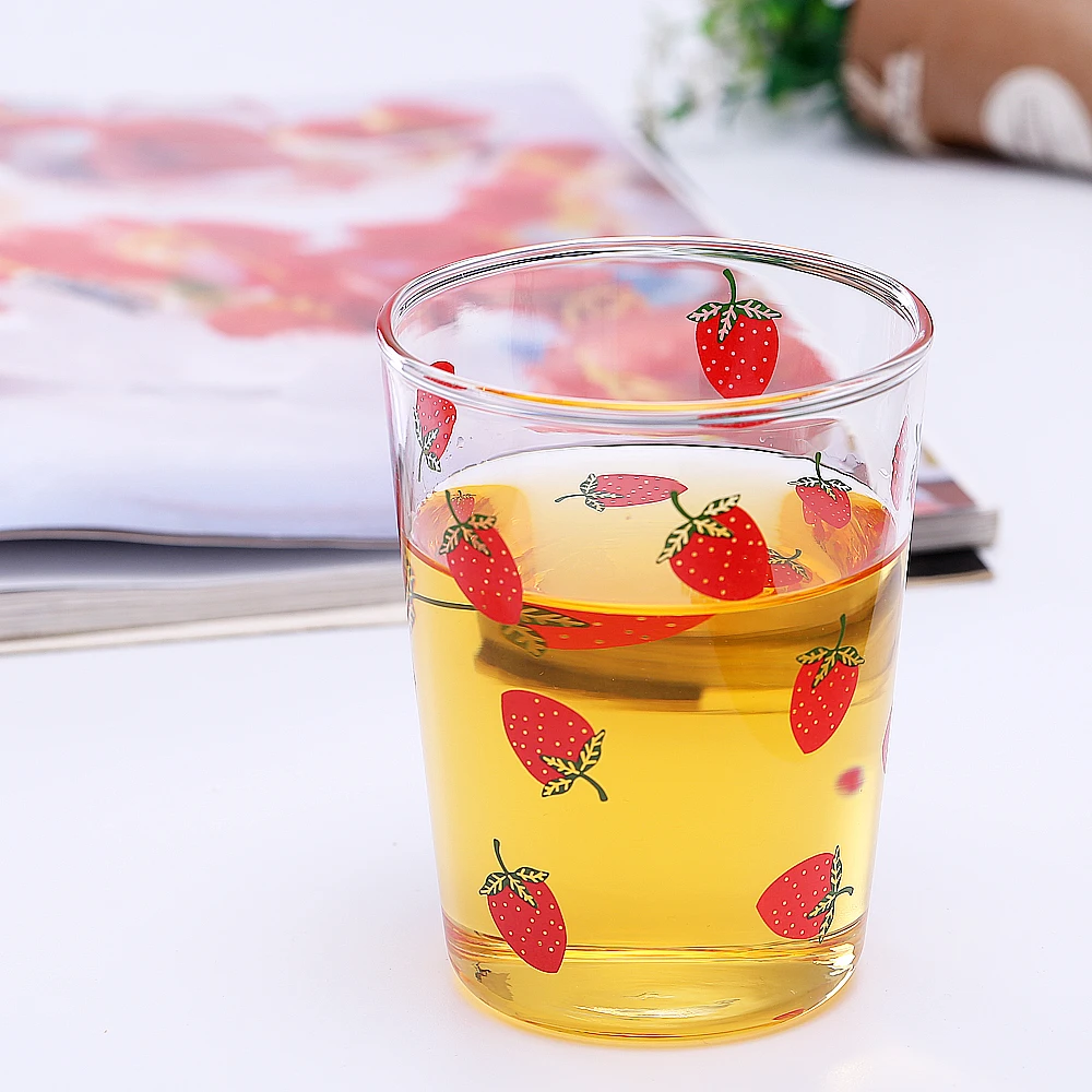 
wholesale Glass Cup ins Wind home cup tea mug water Cup girl cute high temperature resistant male simple fresh Mori tea making 