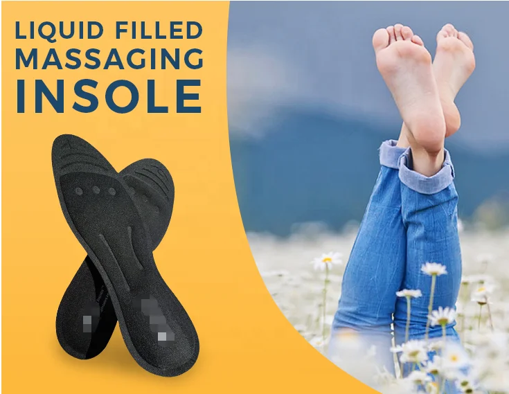 Liquid Massaging Foot Massage Foot Pain Relief and Arch Support - Glycerin Filled - Shock Absorbing for Plantar Fasciitis