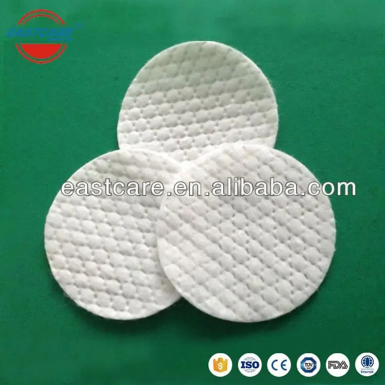 
100% Cosmetic cotton wool pads in manufacturers 