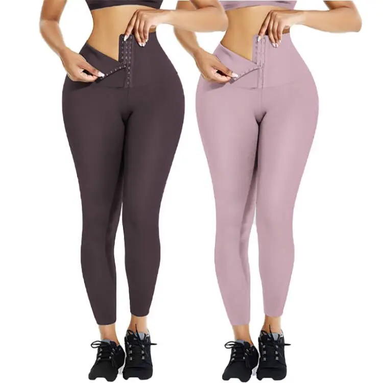 Super High Waisted Leggings Shapewear Body Shaper High Quality Leggings With Waist Trainer Belt