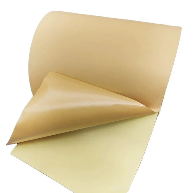 Factory direct sales kraft paper self-adhesive film material wholesale thermal label jumbo roll self adhesive sticker paper