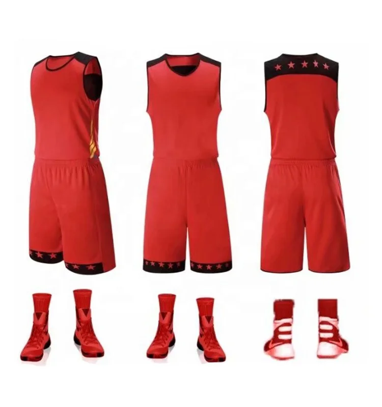 Custom Plain Uniform Training Basketball Jersey Set