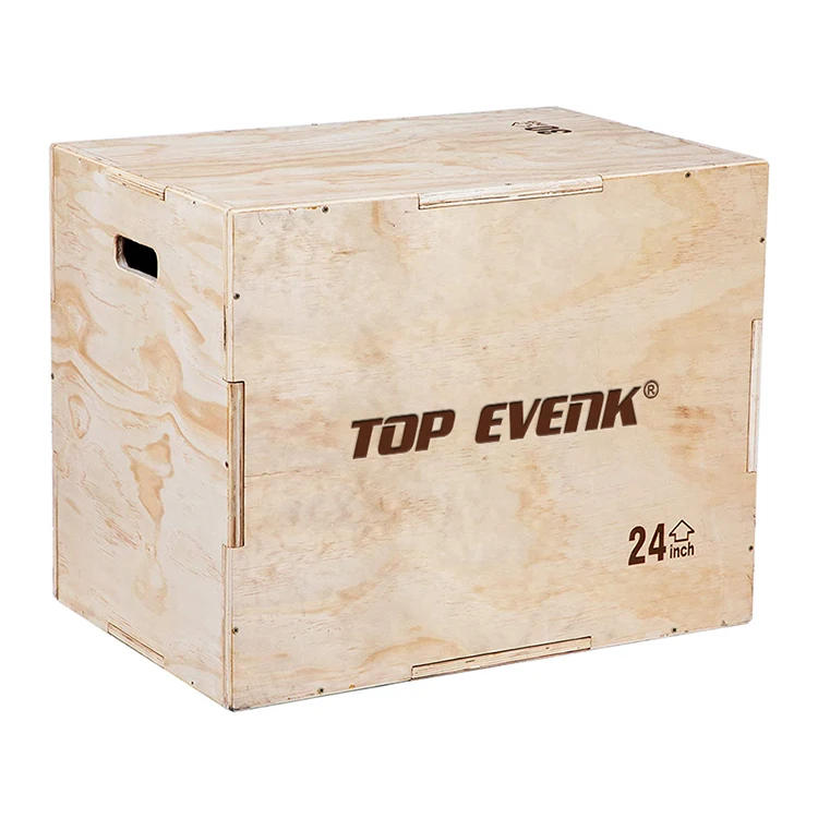 3 in 1 Gym Exercise Plyo Fitness Workout Exercise Wood Plyometric Jump Box