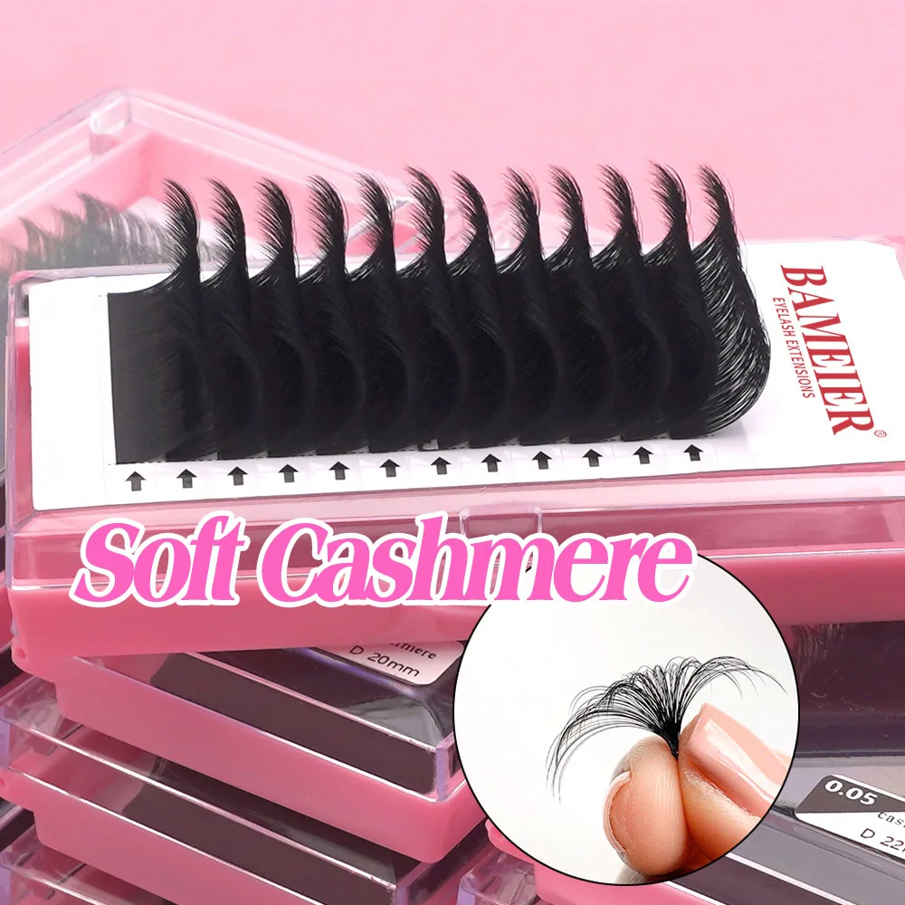 Factory Price Lash Extensions cc 0,03 7mm Fluffy Premium Dark Matte Lash Extension Trays and Easy Fanning