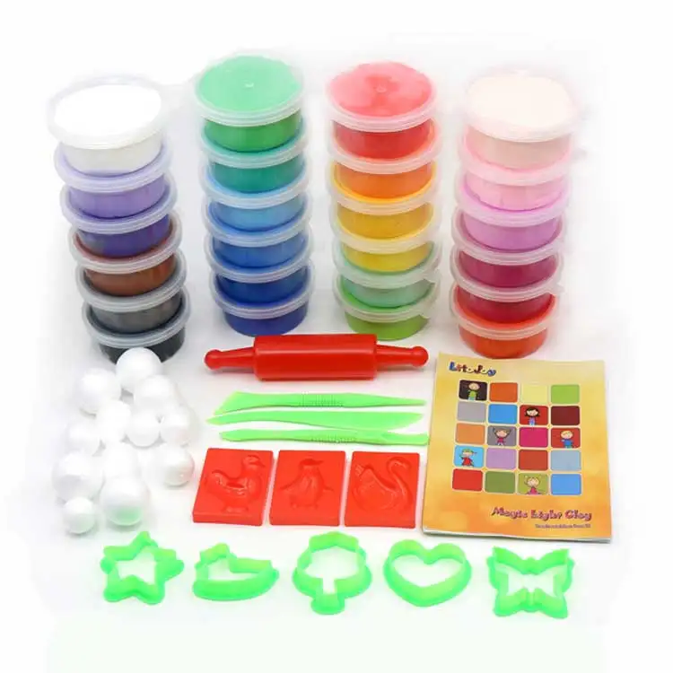 Wholesale Air Dry Clay Playdough Slime Colorful Plasticine Clay From China Clay Toys Manufacturer