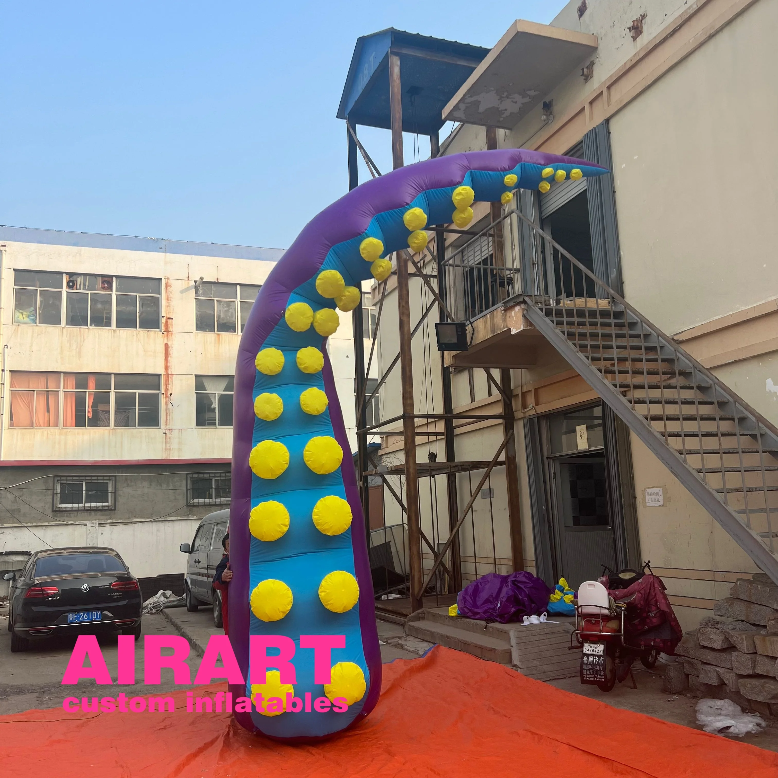 high quality Giant inflatable octopus tentacle/ jellyfish tentacle inflatable/ inflatable octopus