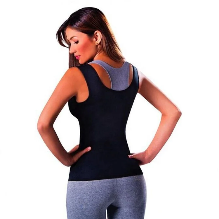 Wholesale Sweat Unisex Suits Sports Crop Top Slimming Vest Shoulder Support Shapers Gaine Neoprene Waist Trimmer