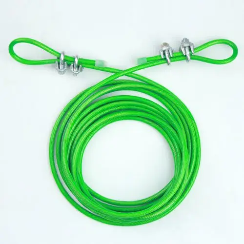 High quality High Tensile Strength SS304 SS316 Stainless Steel Plastic Coated FluorescentWire Rope 3mm