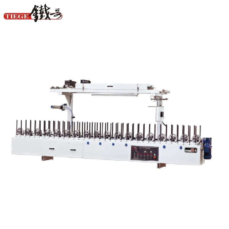 PVAC cold glue profile wrapping machine pvc and paper