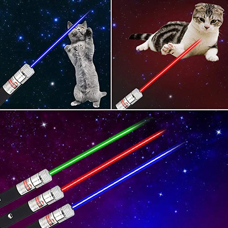High Powered Green Laser Pointer 2in1 Laser Pointer Cat InteractiveToy Laser Pointer Blue Red