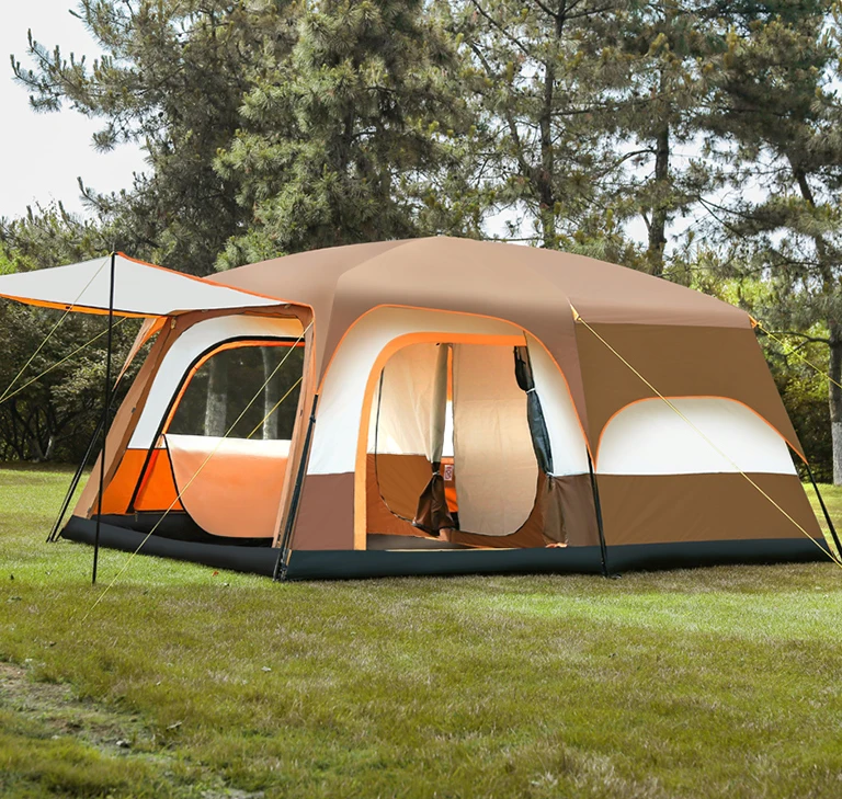 XIASHENG Automatic Waterproof Pop-Up Camping Tent Oxford Fabric for Glamping Beach Family Travel Summer Fishing Use