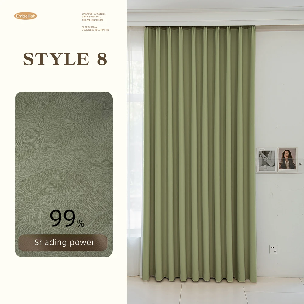 IKSUN Blackout Top Grommet Curtains American Style Luxury Windows Shades Drapes Wavey Curtains For The Living Room Bedroom Hotel