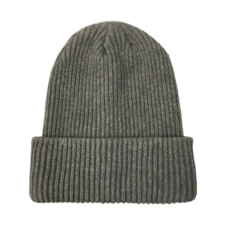 Customized solid color elastic wool hat   Multifunctional Handmade Winter Hats for men
