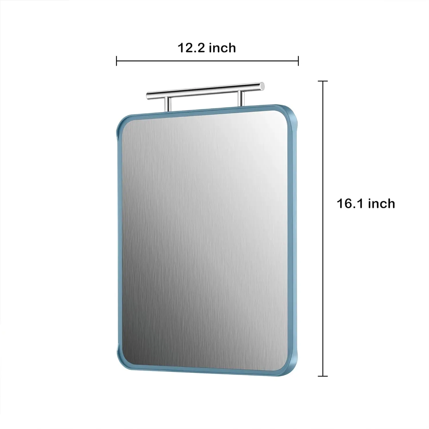 Food Grade Non-slip Easy Clean PP Chopping Serving Blocks 2 In 1 Double Sided Stainless Steel Cutting Board for Kitchen