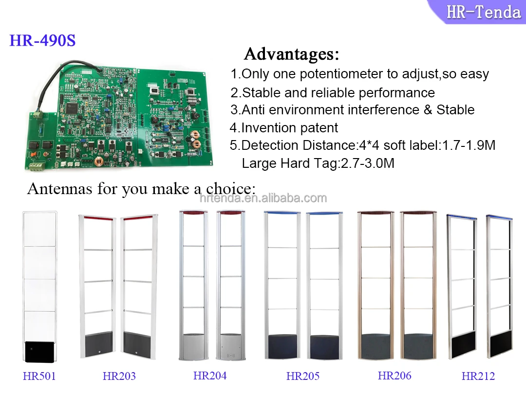 Anti shoplifting rf dSP board 8.2mhz rf eas dual board EAS motherboard