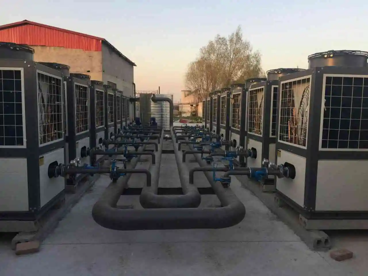 Outes Commercial EVI -25 workable 160kW Air Source Heat Pump