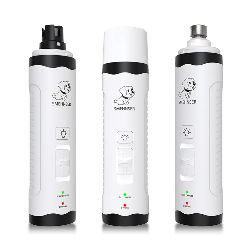 nail grinder pet clipper electric with led light trimmer for