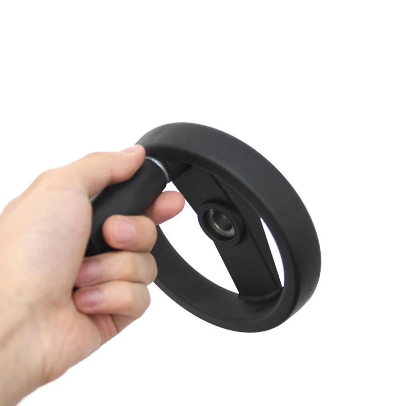 HZ.101004 Aluminium alloy nylon polypropylene double spoke collapsible mechanical handwheel