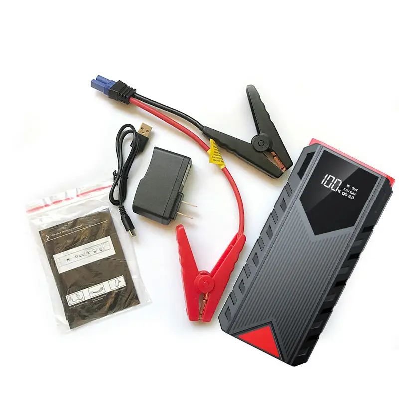 Factory wholesales booster starter 12v car battery 30000mAh Car jumper two-way charging car jump starter Lithium Battery power b