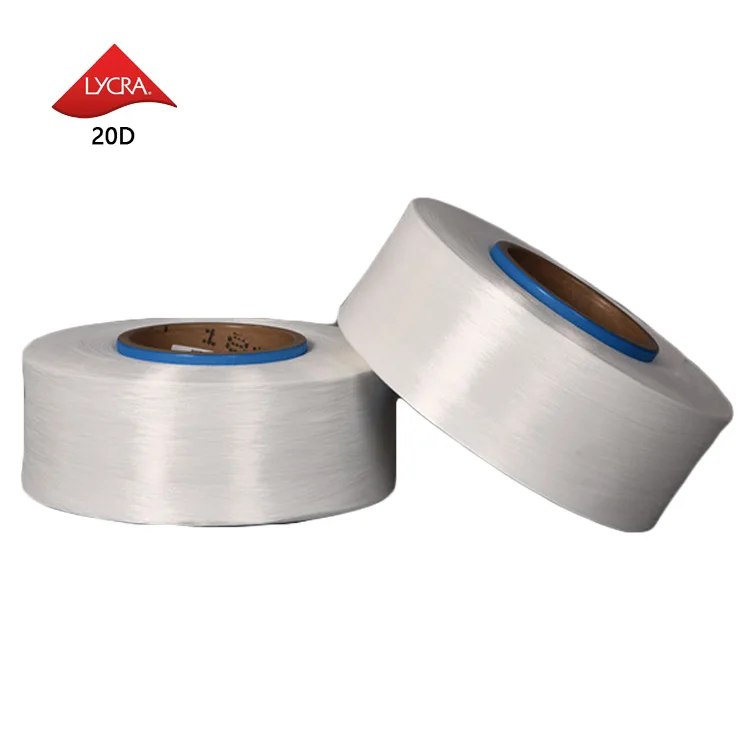 Fast delivery original package naked elastane brand ly cra fiber with tag 20D AA grade bright bare spandex yarn
