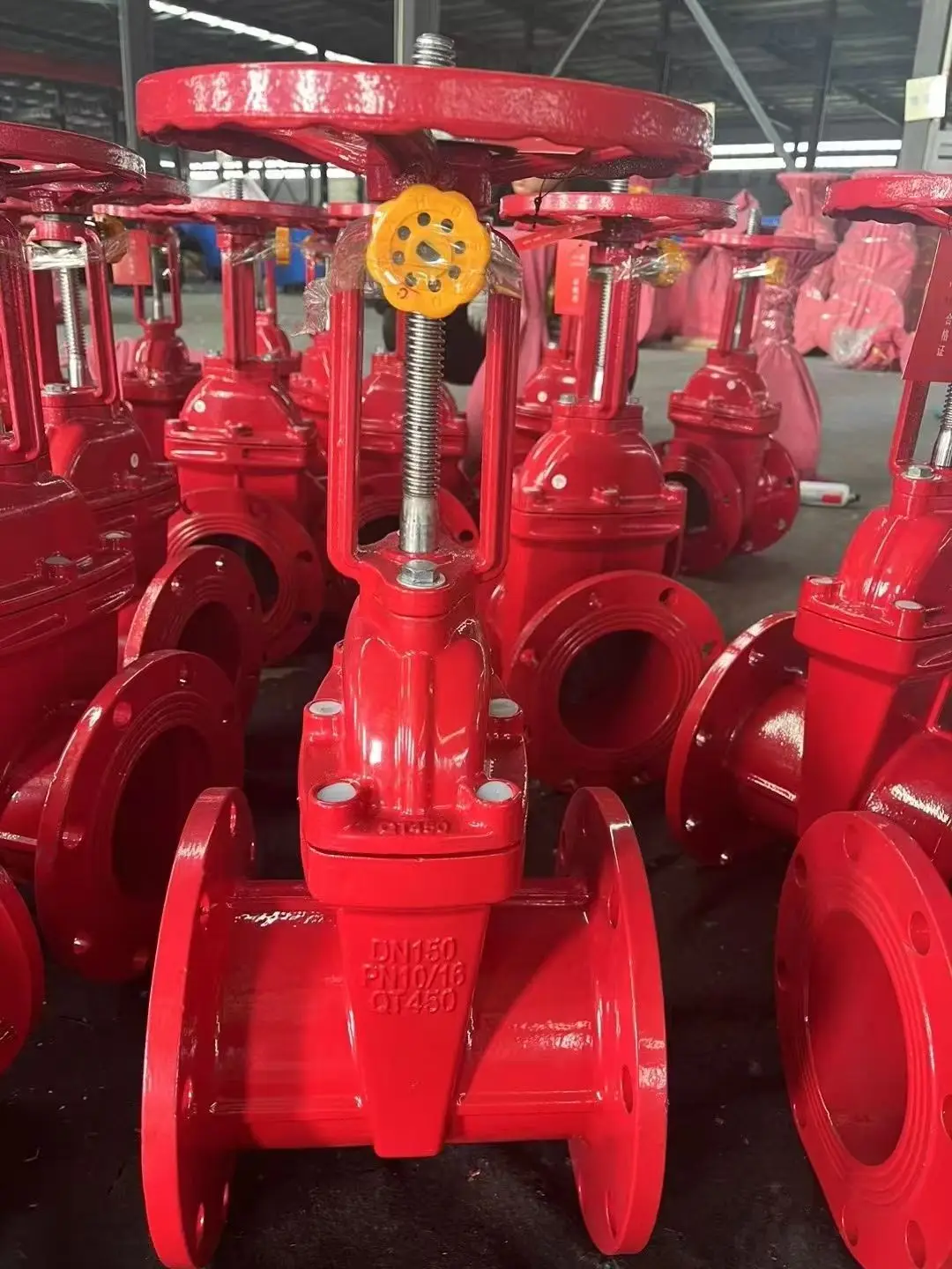 flanged cast iron dark rod soft seal elastic seat seal gate valve water special national standard size thickened valve body