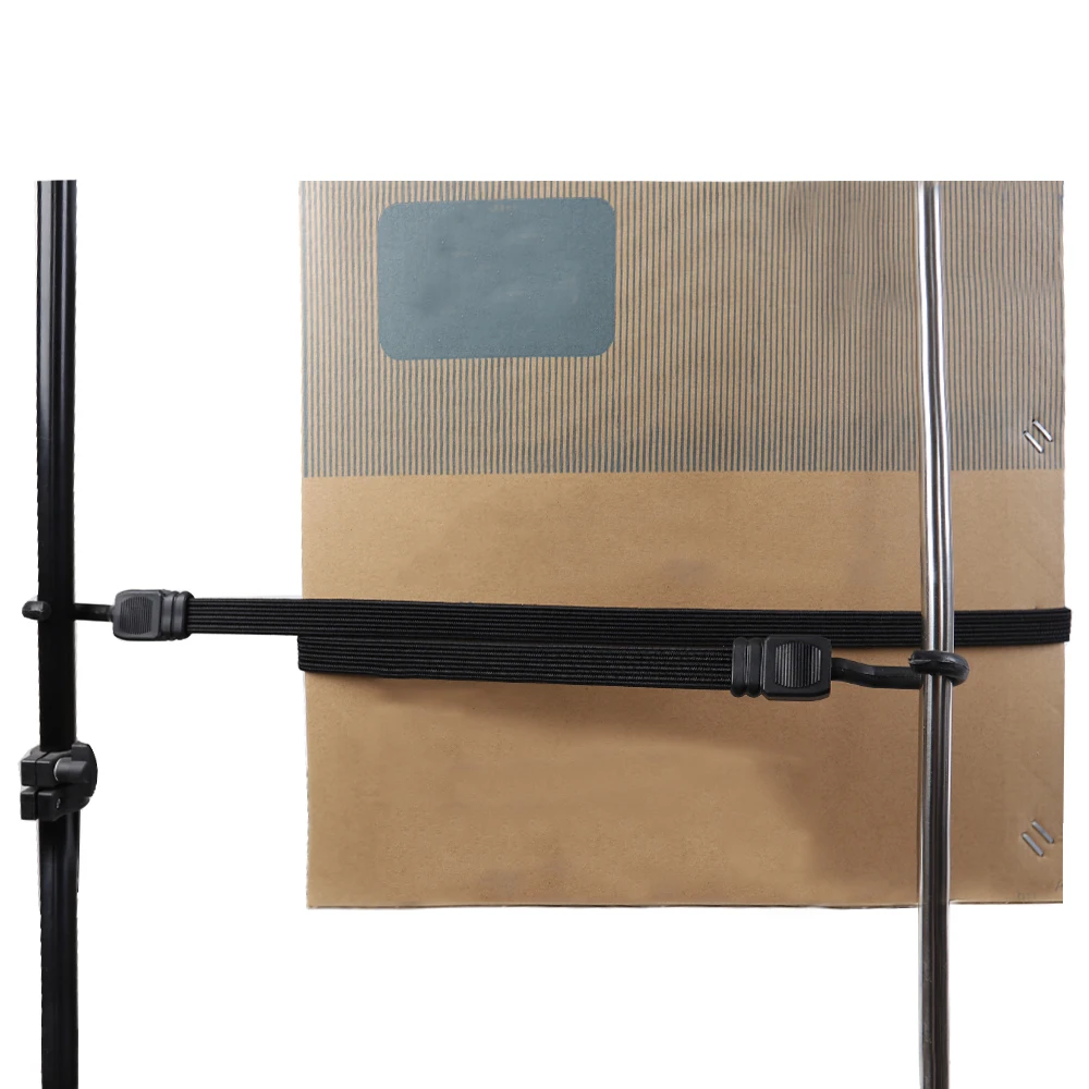 Bicycle Outdoor Flat Bungee Cord with Hooks High-Strength Elastic Bundled Flat Rope for Luggage Tie Down