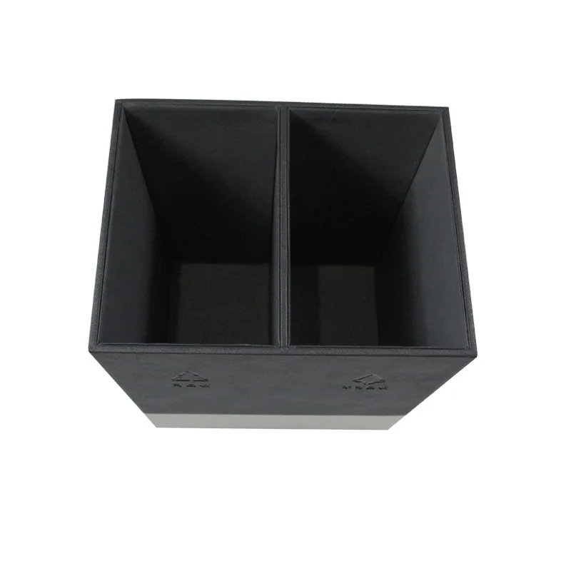 Premium Hotel Trash Can Dustbin Leather Recycle Waste Bin