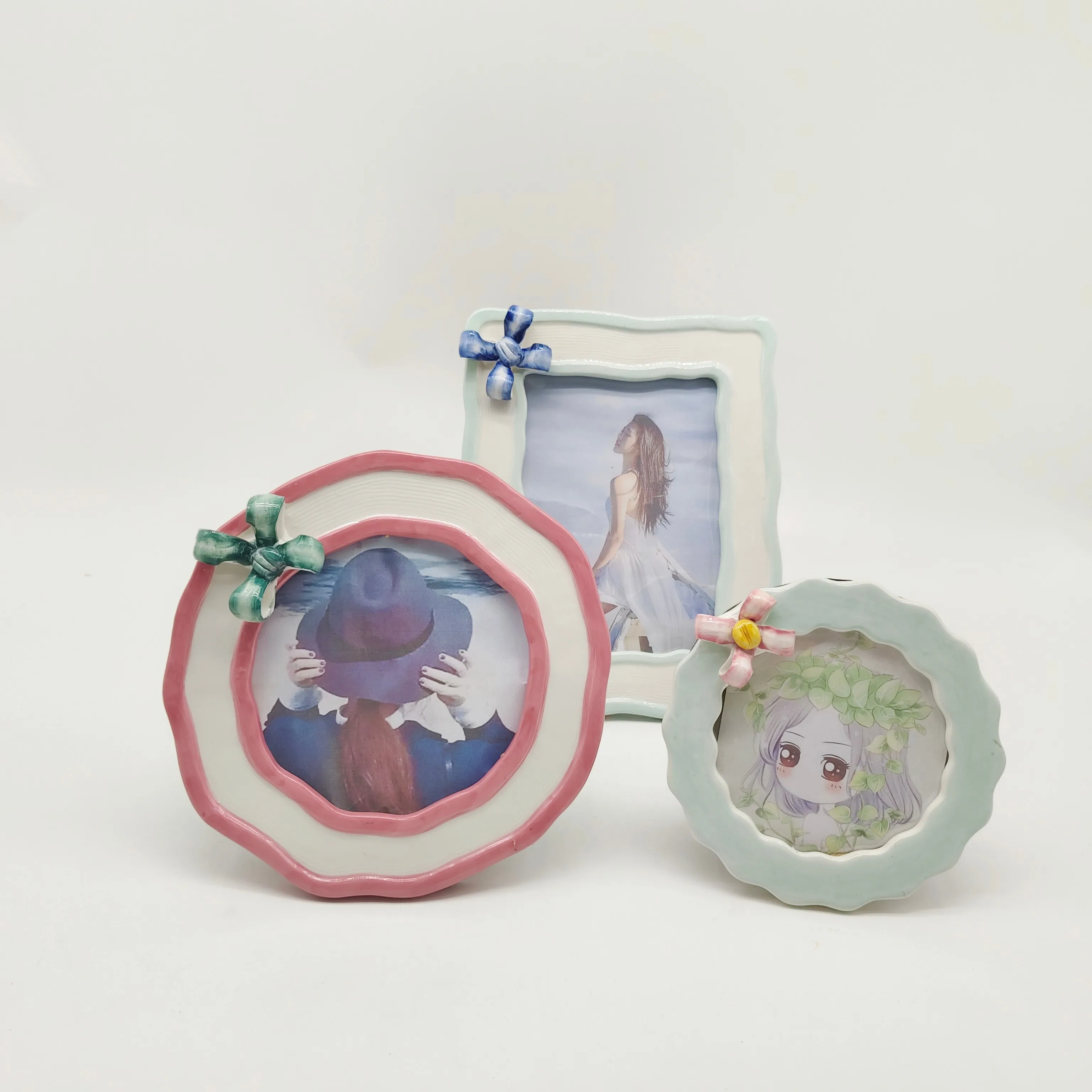 Hot Selling Latest Design Customized Gifts Decoration DIY Picture Frame Ceramic Photo Frame