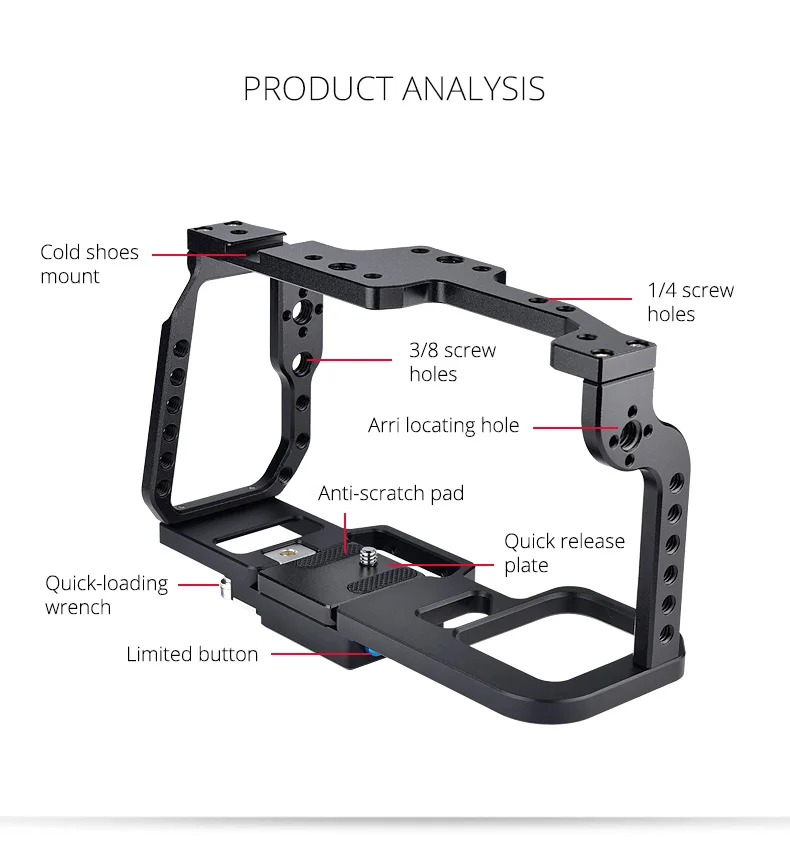 Camera Cage for Blackmagic