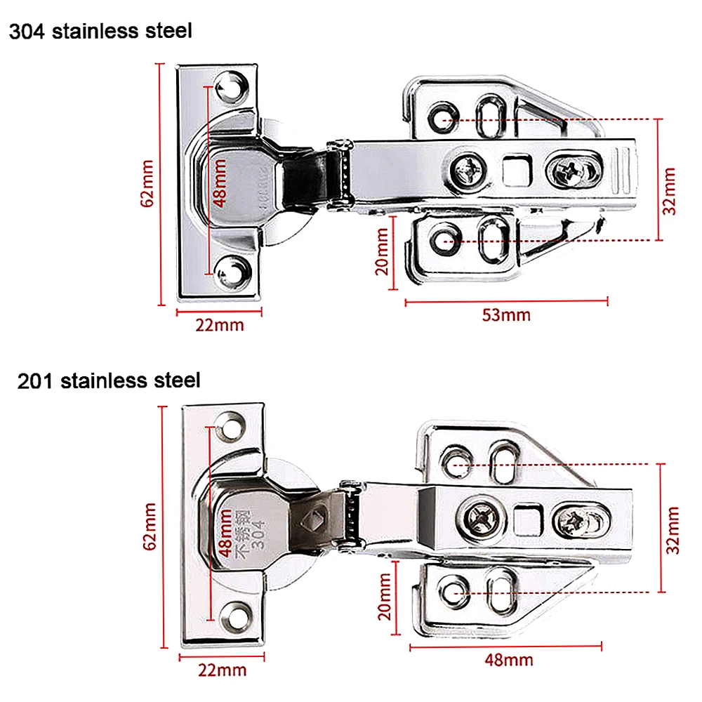 
Furniture hardware premium oem factories customizable hidden stainless steel bisagras para muebles 