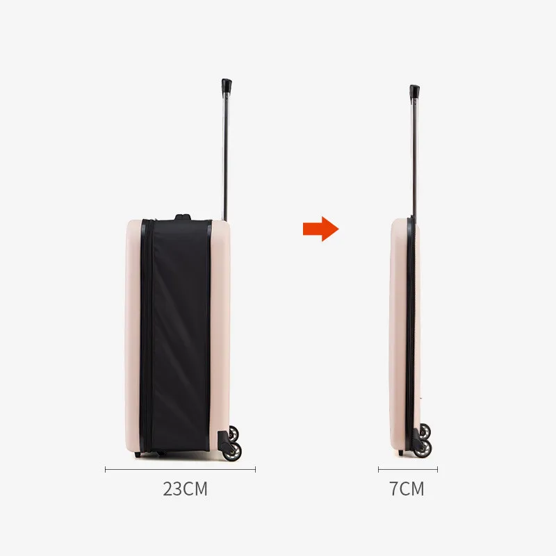 New ALL PASS 2022 Folding Suitcase Women's Suitcase Landing Case 20" Men's Portable Travel Suitcase 24" Custom
