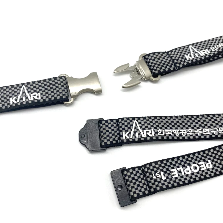 Approval Factory Professional Lanyards Full Color Printing Neck Straps with Logo Custom  0.75inch Keychain card Holders