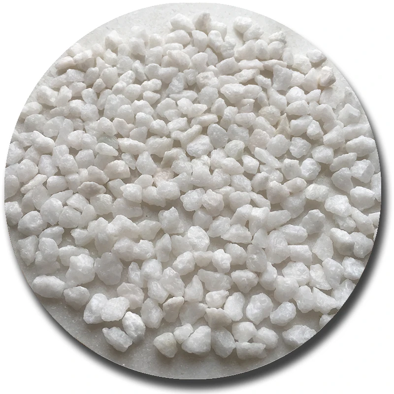 China factory cheap price small white marble gravel